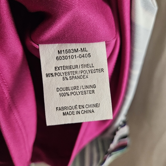 NWT Muse purple blue red green pink multiprint sheath dress Womens 12 - Picture 2 of 9